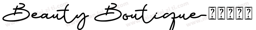 Beauty Boutique字体转换